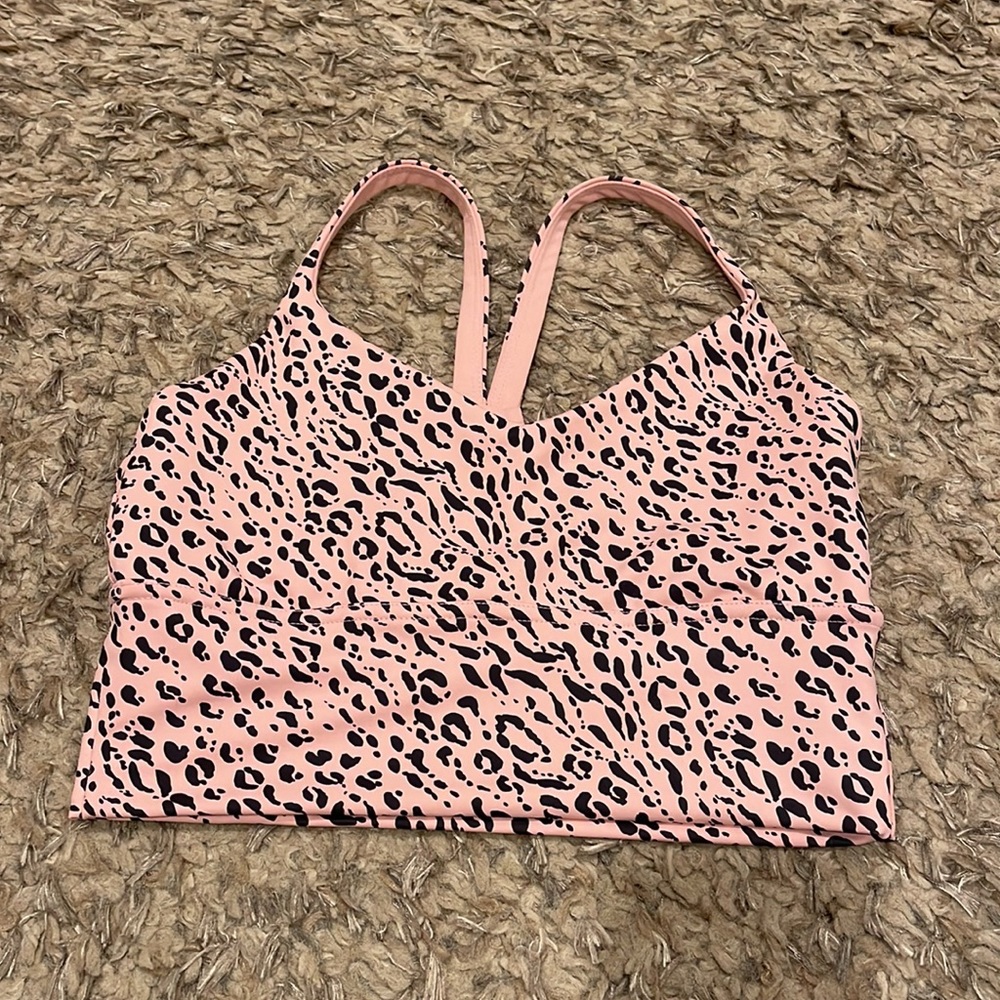 DYI Define Your Inspiration Women’s Pink Animal Print Active Bra Size Medium - Picture 2 of 6